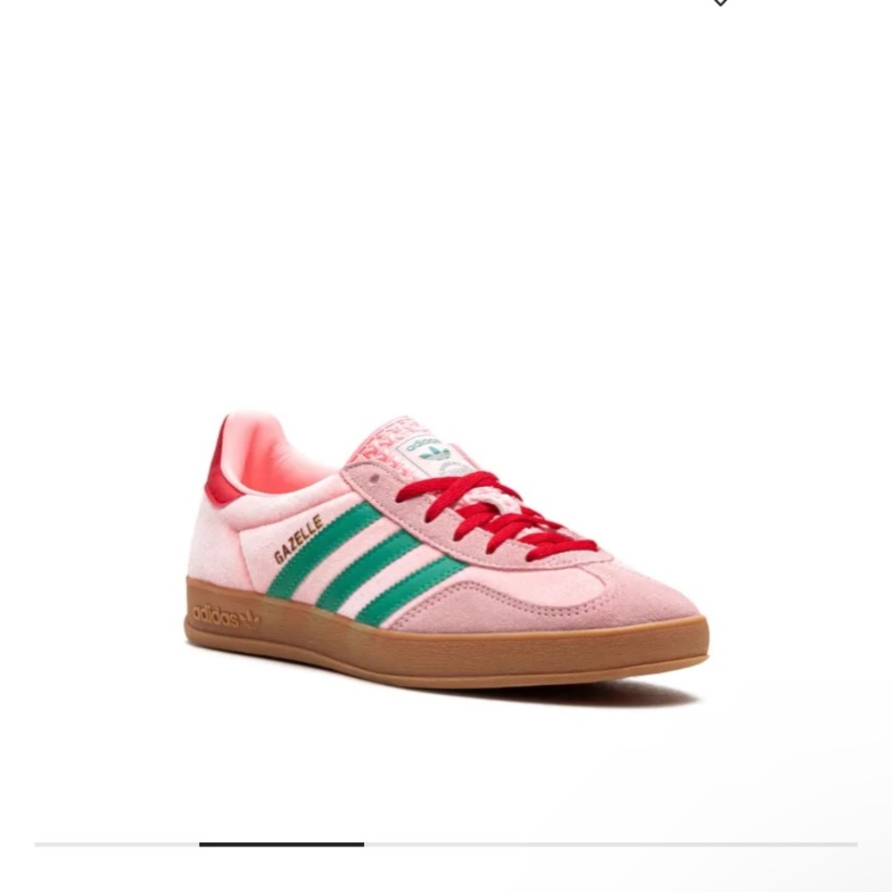 adidas Gazelle Women’s Pink & Green Suede Sneaker